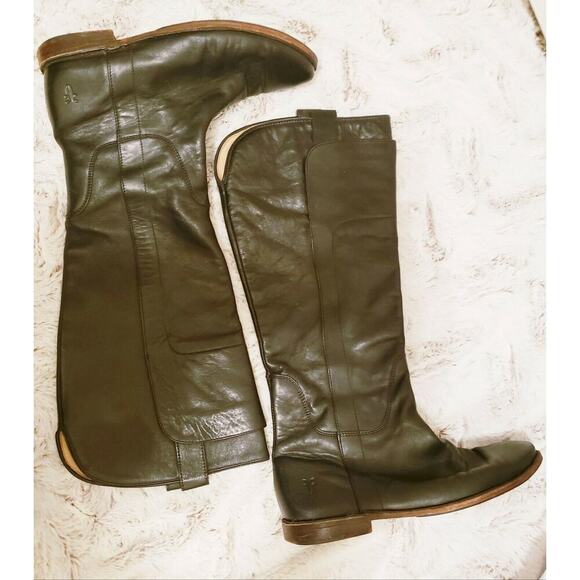 FRYE BLACK PAIGE TALL RIDING BOOT SIZE 8.5 - Picture 2 of 7
